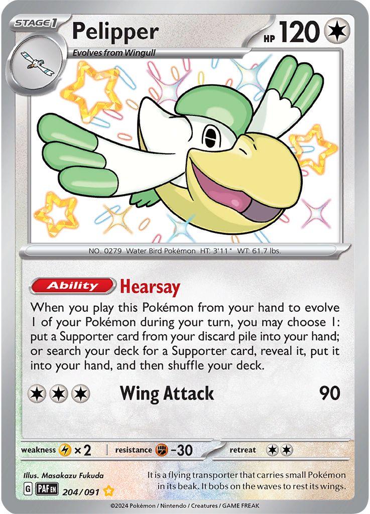Pelipper #204 Pokemon Paldean Fates