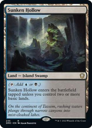 Sunken Hollow #235 Magic Dominaria United Commander