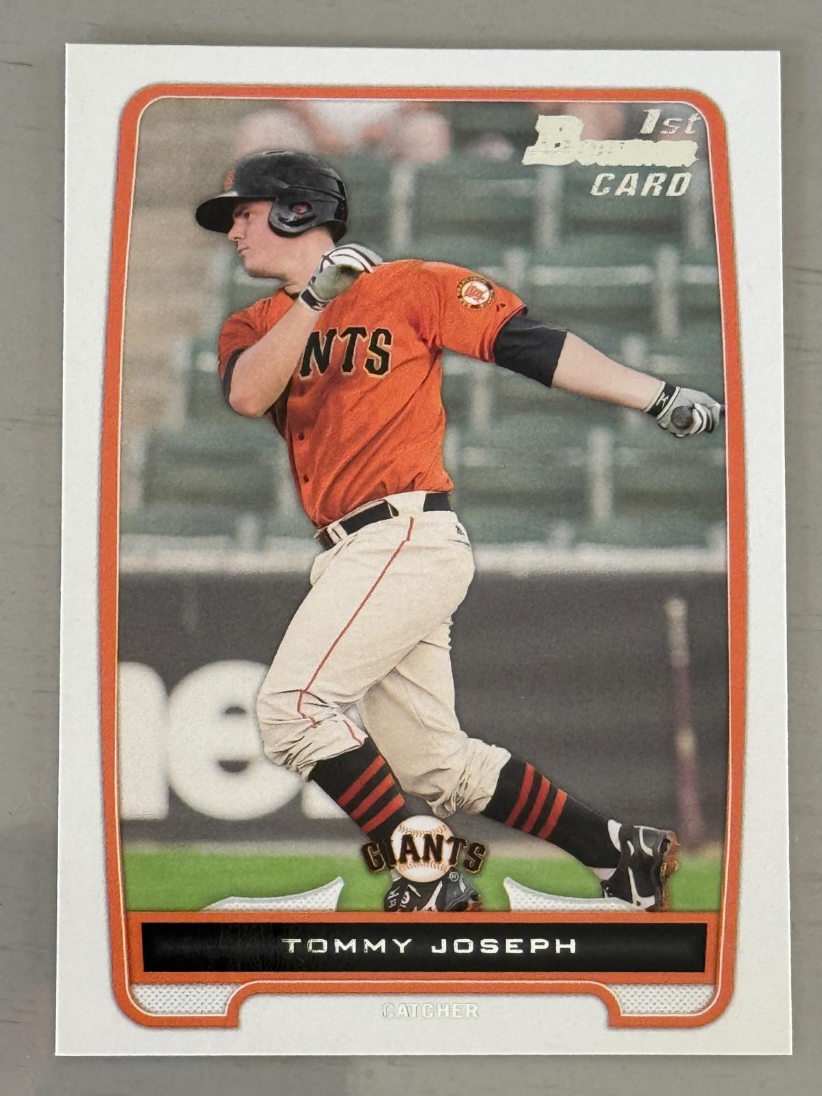 Tommy Joseph #BP100 Baseball Cards 2012 Bowman Prospects