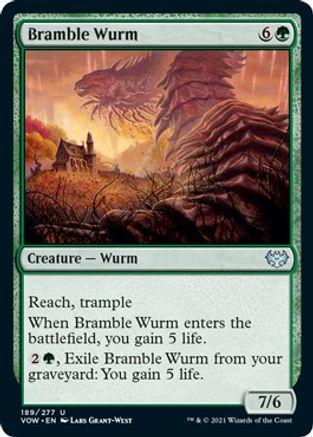 Bramble Wurm #189 Magic Innistrad: Crimson Vow