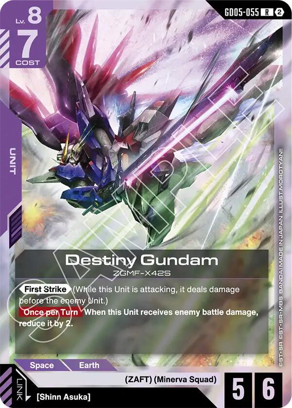 Destiny Gundam #GD05-055 Prices | Gundam Freedom Ascension