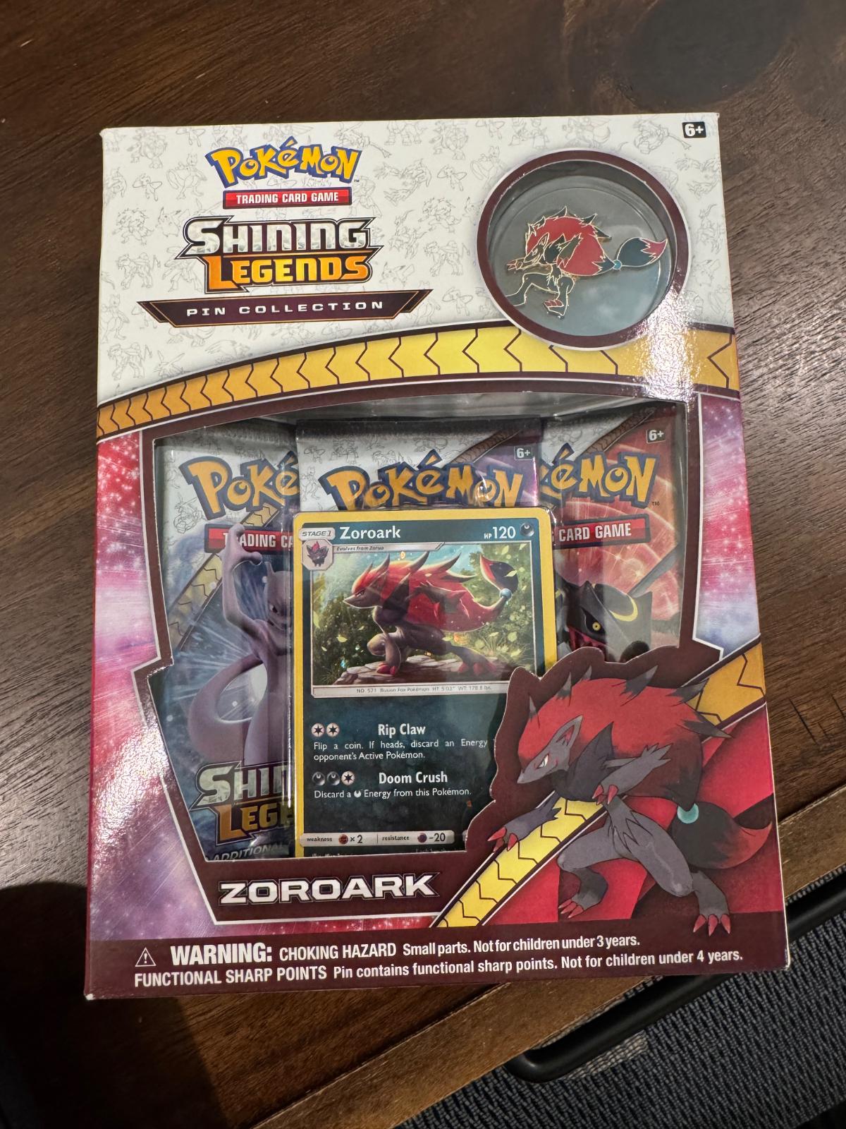 Zoroark Pin Collection Pokemon Shining Legends