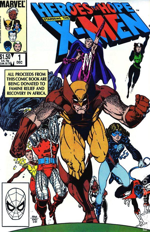 Hero's for Hope #1 (1985) Comic Books Hero's for Hope: X-Men