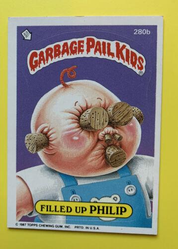Filled Up PHILIP #280b 1987 Garbage Pail Kids