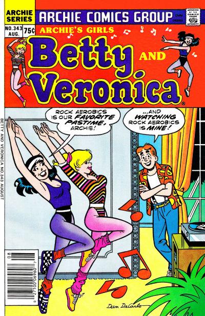 Archie's Girls Betty and Veronica #343 (1986) Comic Books Archie's Girls Betty and Veronica