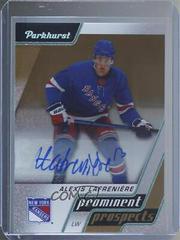 Alexis Lafreniere [Autograph Gold] #PP25 Hockey Cards 2020 Parkhurst Prominent Prospects Prices