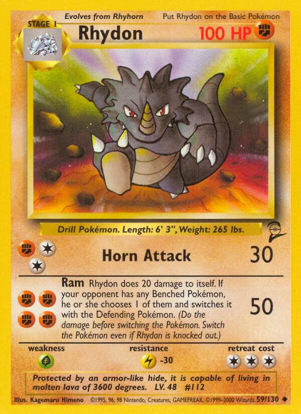 Rhydon #59 Pokemon Base Set 2