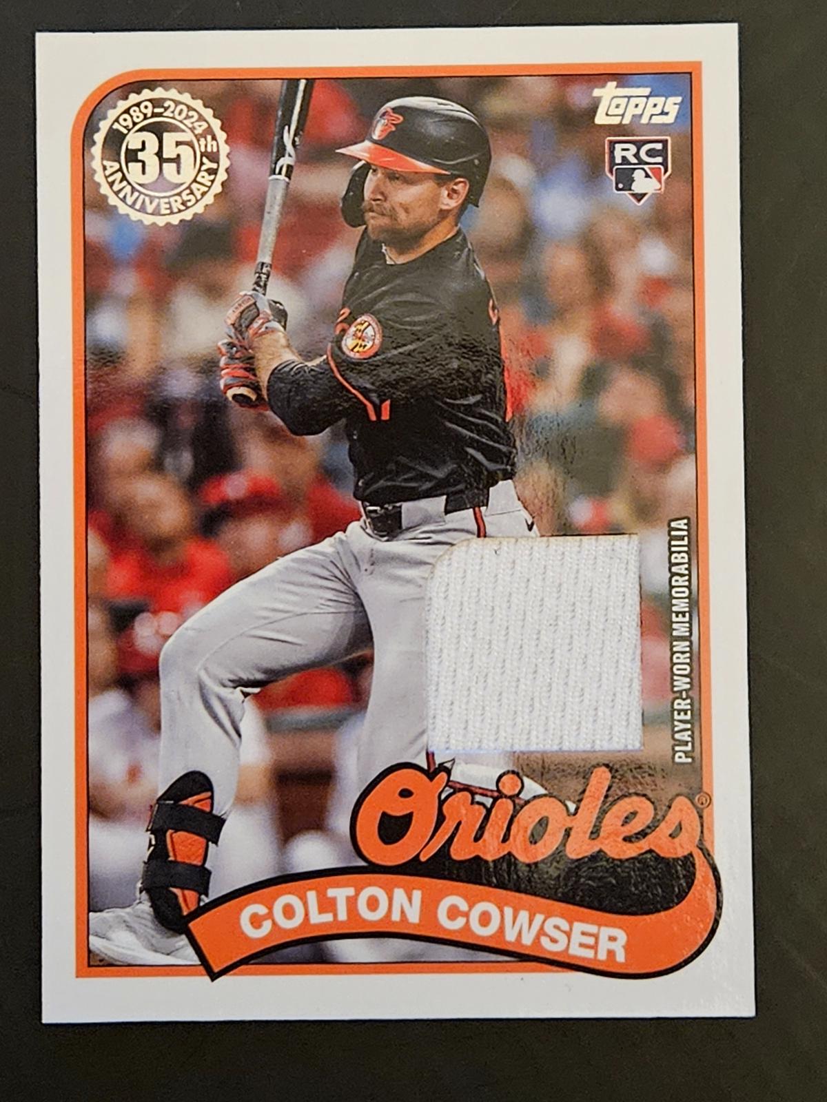 Colton Cowser #89RU-CC Baseball Cards 2024 Topps 1989 Relic