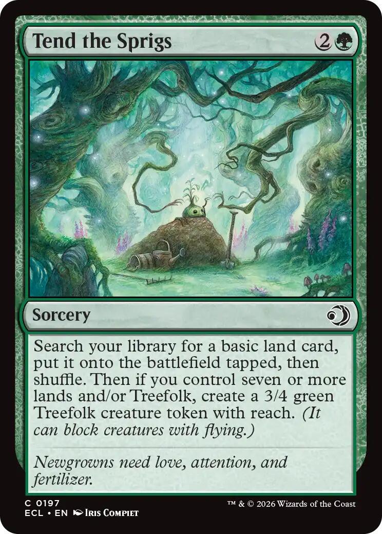Tend the Sprigs (Magic Lorwyn Eclipsed)