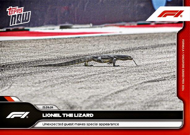 Lionel The Lizard #56 Racing Cards 2024 Topps Now Formula 1