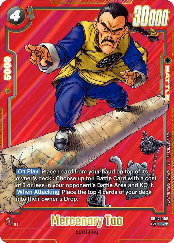 Mercenary Tao [Alternate Art] SB02-056 Prices | Dragon Ball Fusion