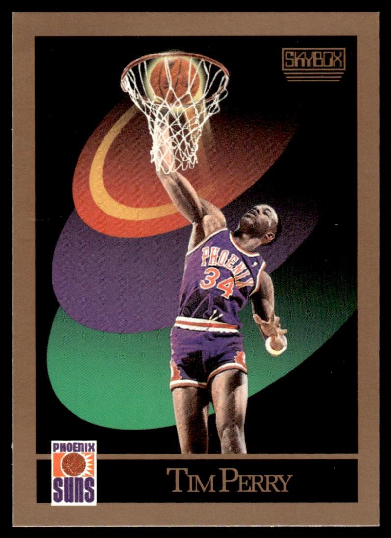 Tim Perry #228 Basketball Cards 1990 Skybox