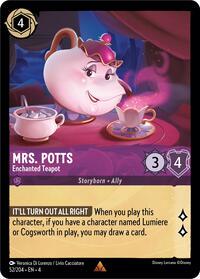 Mrs. Potts - Enchanted Teapot #52 Lorcana Ursula's Return