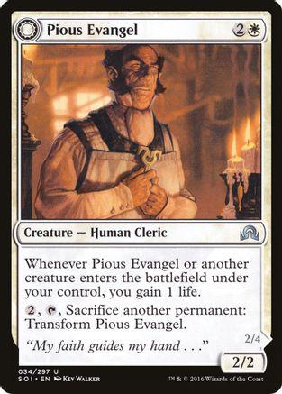 Pious Evangel Magic Shadows Over Innistrad