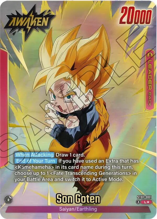 Son Goten [Alternate Art] ST01-001 Prices | Dragon Ball Fusion