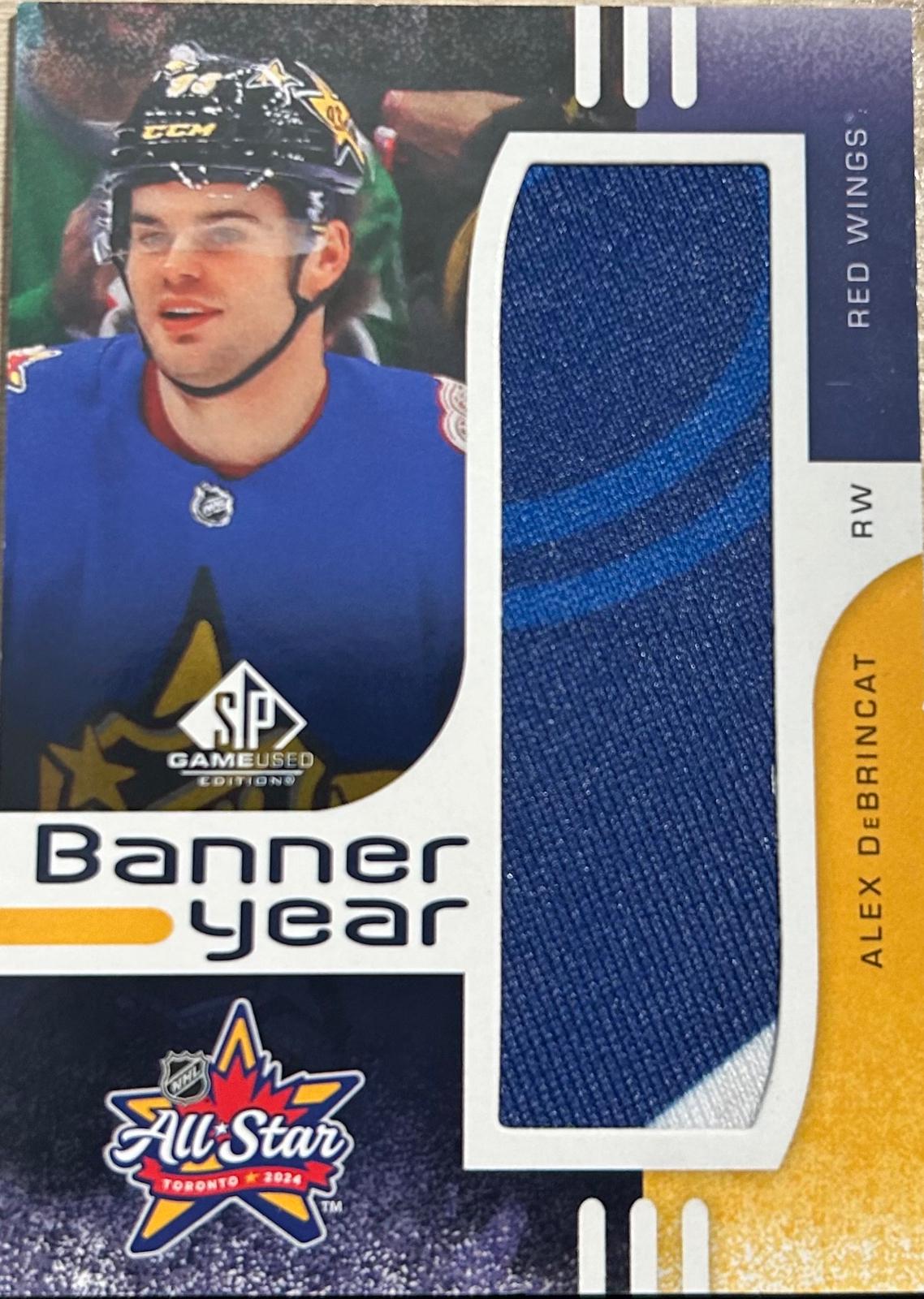 Alex DeBrincat #BYAS-AD Hockey Cards 2024 SP Game Used All-Star Game Banner Year Relic