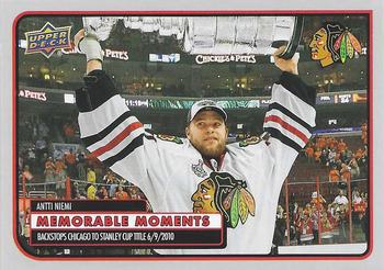 Antti Niemi #MM-29 2025 Upper Deck Chicago Blackhawks Centennial Memorable Moments Hockey
