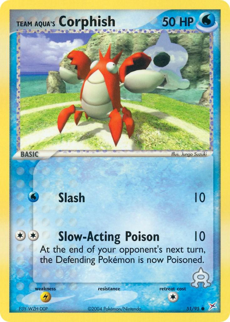 Corphish #51 Pokemon Team Magma & Team Aqua