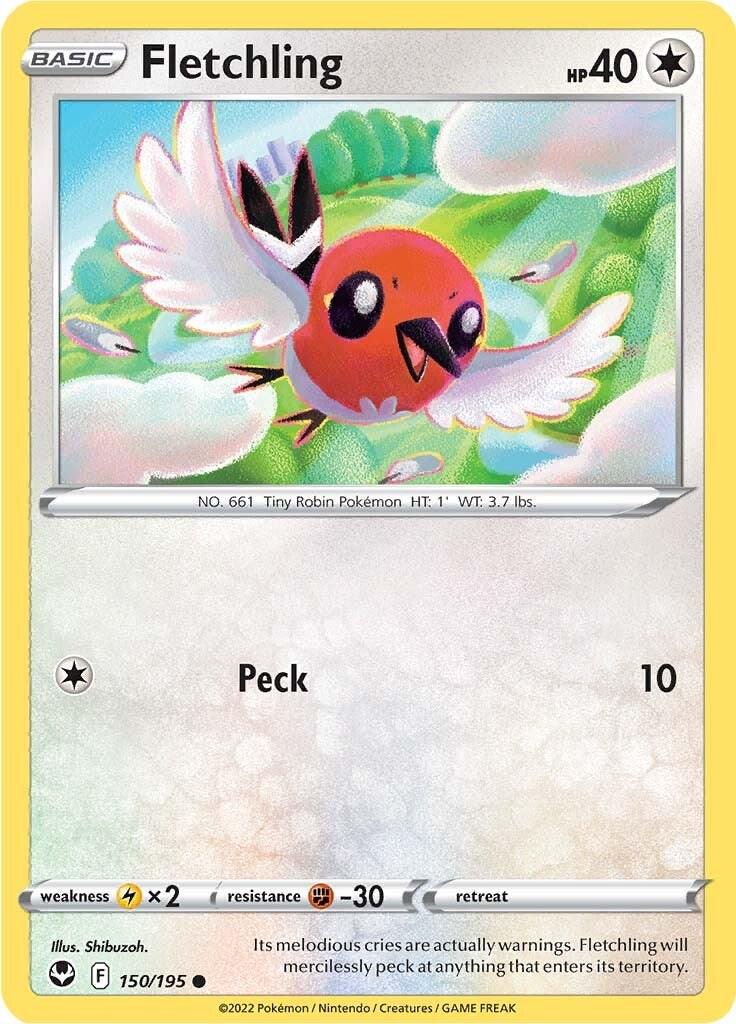 Fletchling #150 Pokemon Silver Tempest