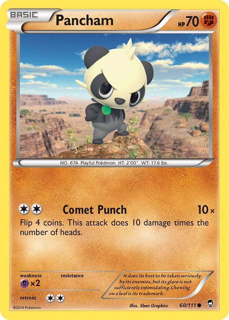 Pancham #60 Pokemon Furious Fists