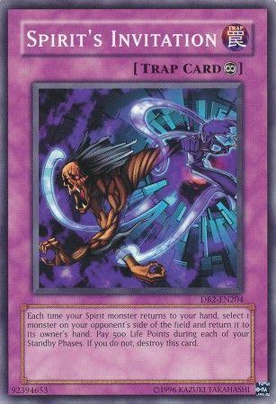 Spirit's Invitation DB2-EN204 YuGiOh Dark Beginning 2