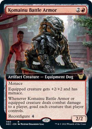 Komainu Battle Armor Magic Kamigawa: Neon Dynasty Commander