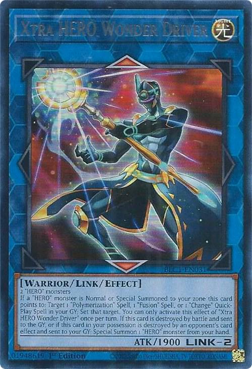 Xtra HERO Wonder Driver BLC1-EN031 YuGiOh Battles of Legend: Chapter 1