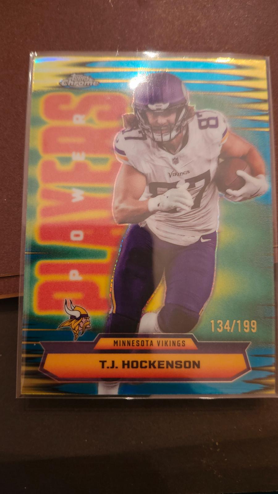 T.J. Hockenson [Aqua Refractor] #PP-36