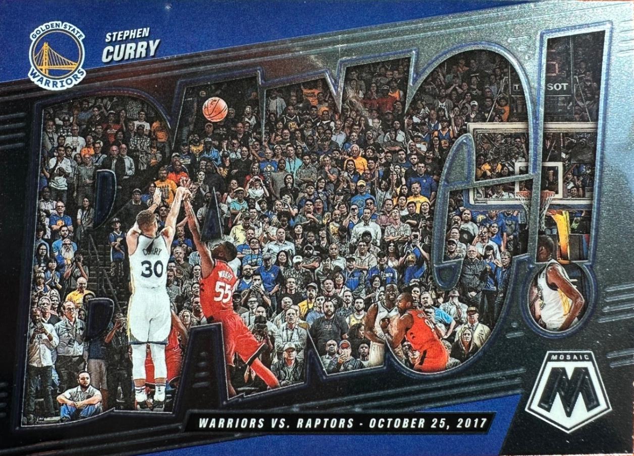 Stephen Curry #13 Basketball Cards 2021 Panini Mosaic Bang