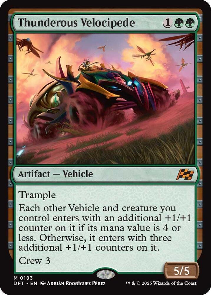 Thunderous Velocipede [Foil] (Magic Aetherdrift)