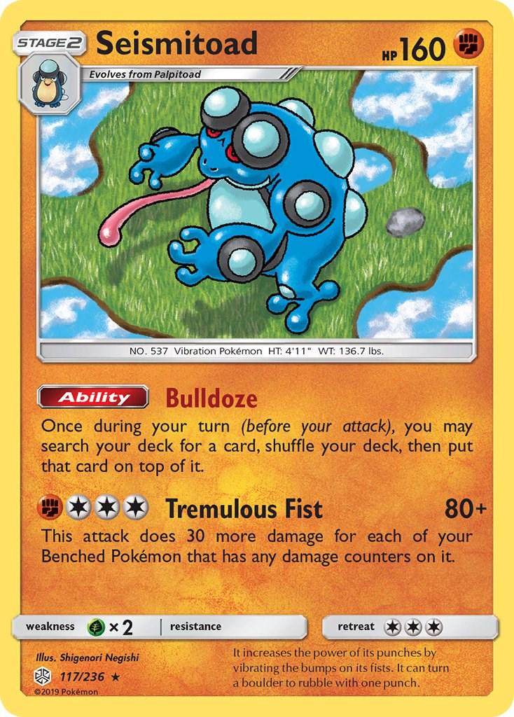 Seismitoad #117 Pokemon Cosmic Eclipse