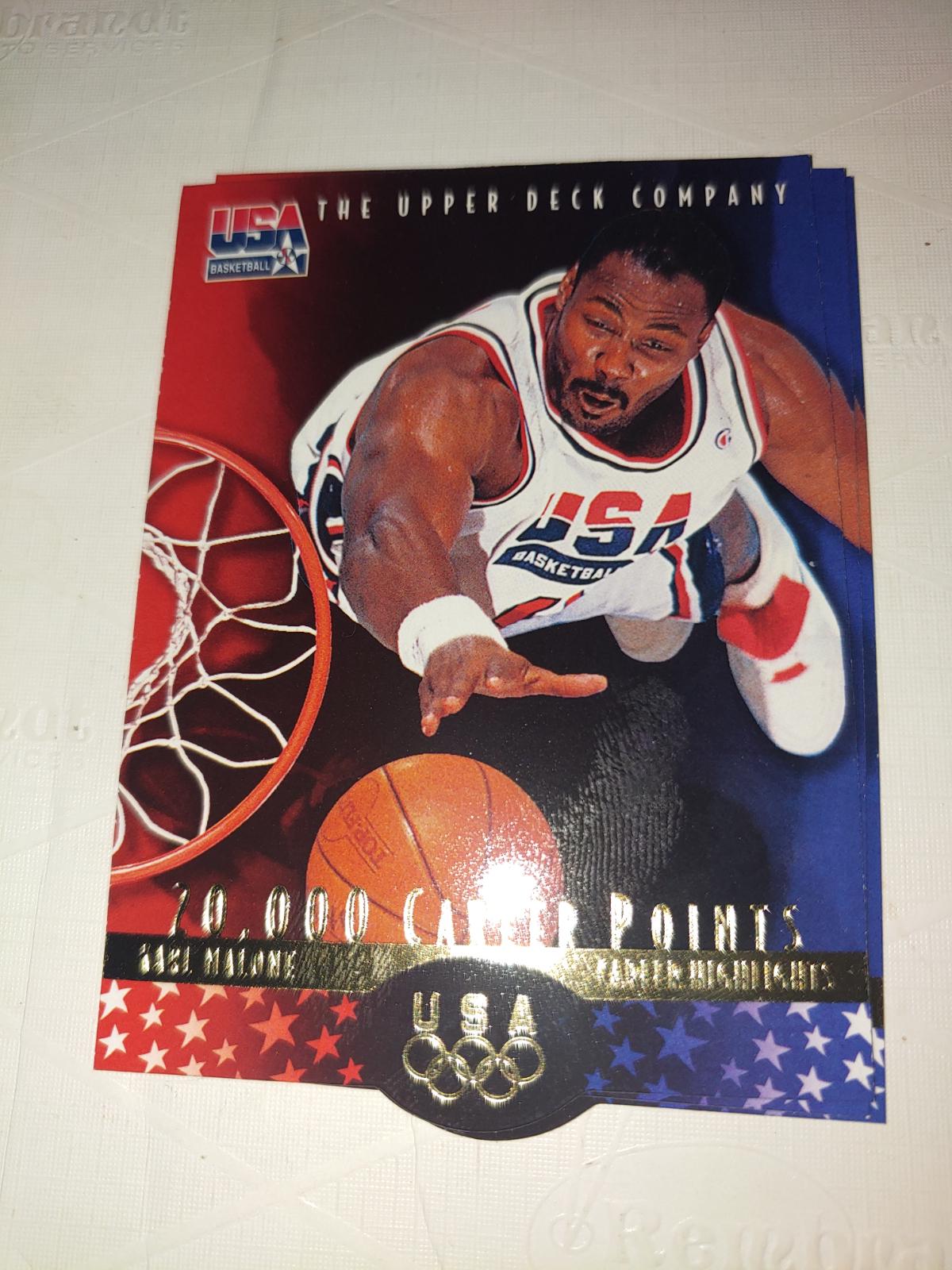 Karl Malone #3 Basketball Cards 1996 Upper Deck USA