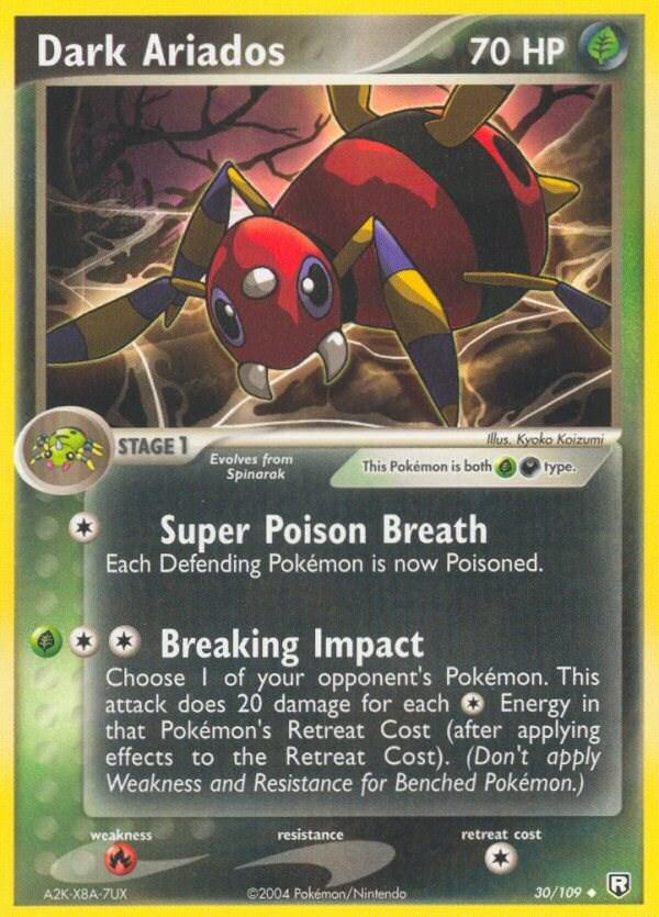 Dark Ariados #30 Pokemon Team Rocket Returns