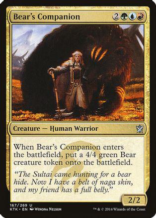 Bear's Companion Magic Khans of Tarkir