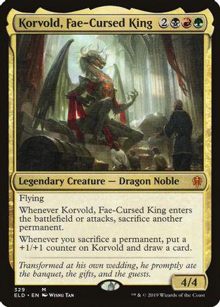Korvold, Fae-Cursed King #329 Magic Throne of Eldraine
