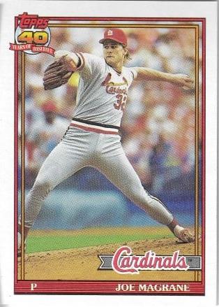 Joe Magrane #185 Baseball Cards 1991 Topps
