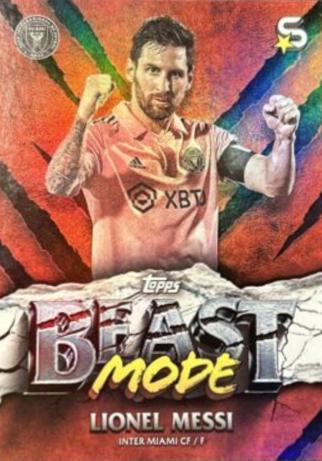 Lionel Messi #BM-10 Soccer Cards 2024 Topps Superstars MLS Beast Mode