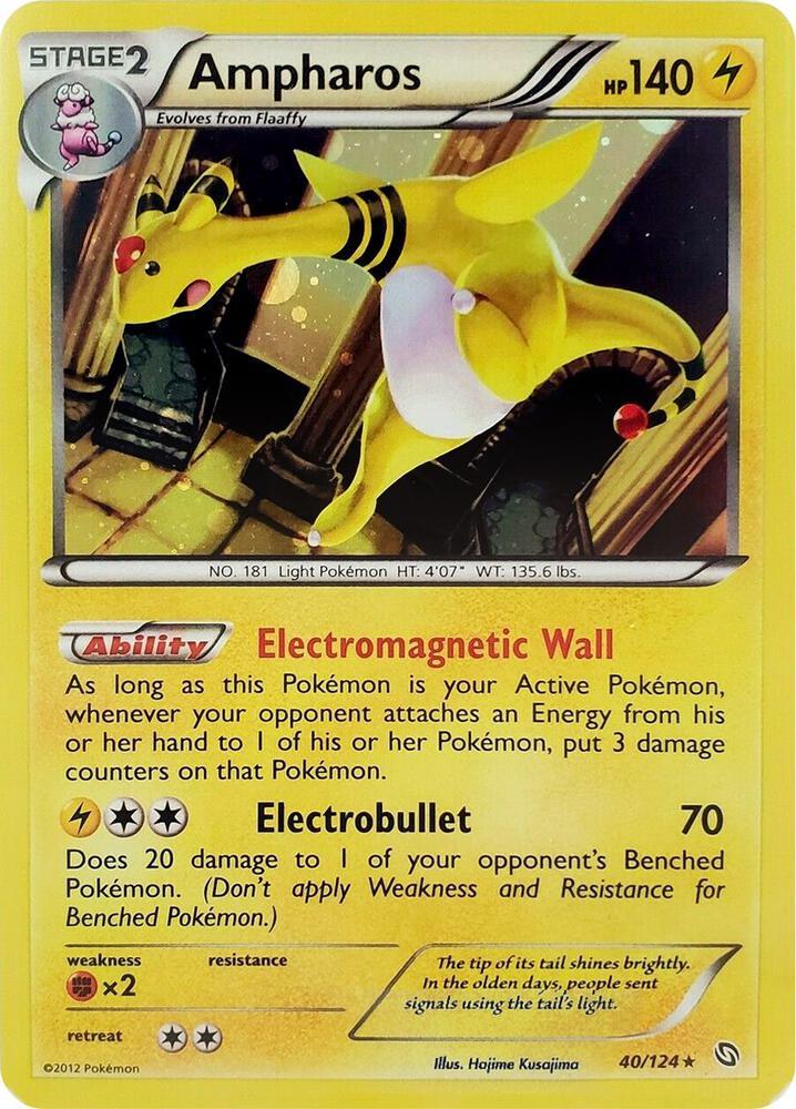 Ampharos [Cosmos Holo] #40 Pokémon Card from Pokemon Dragons Exalted Set 