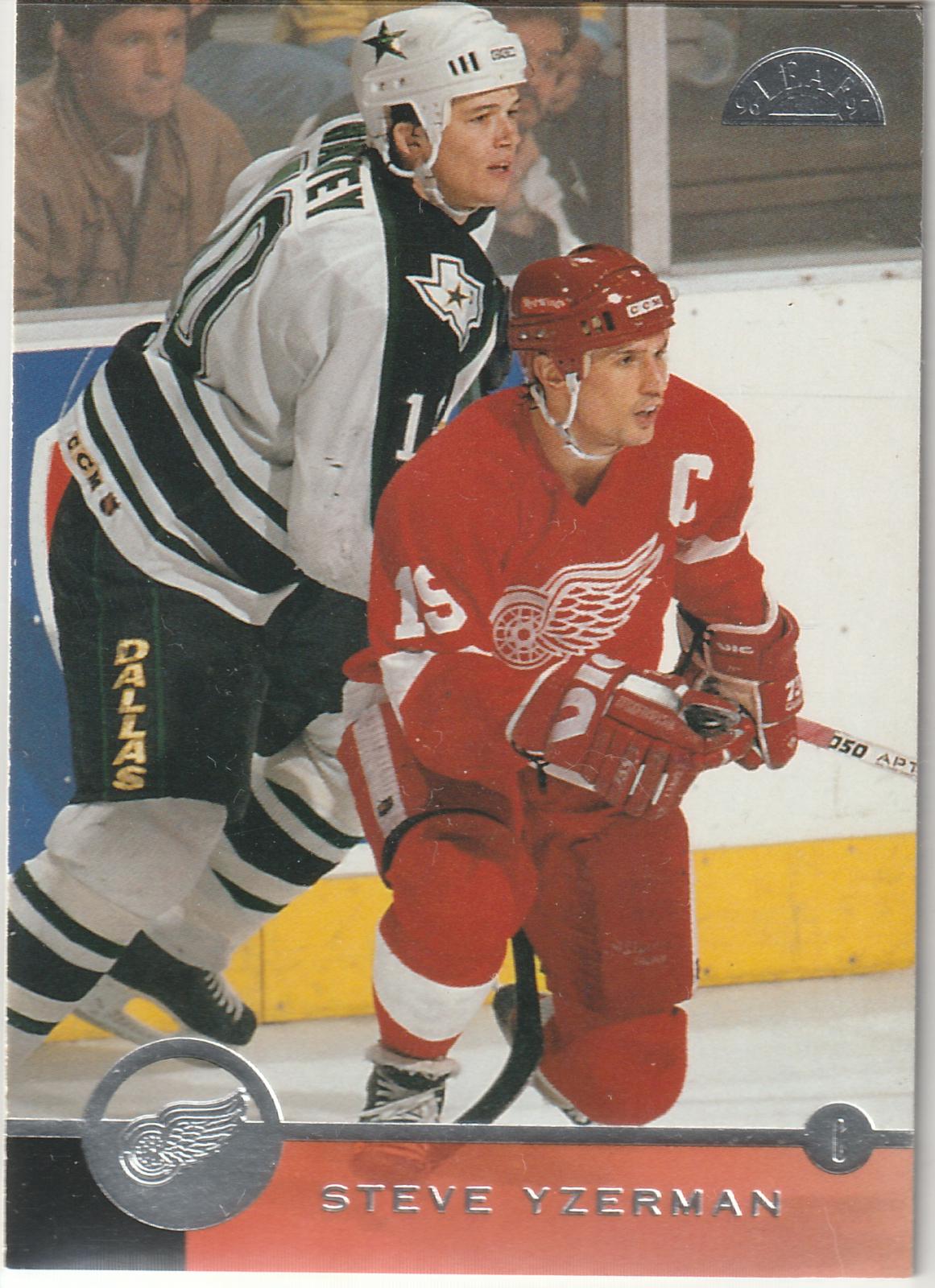Steve Yzerman #13 Hockey Cards 1996 Leaf