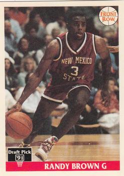 Randy Brown #25 1991 Front Row Italian English Basketball