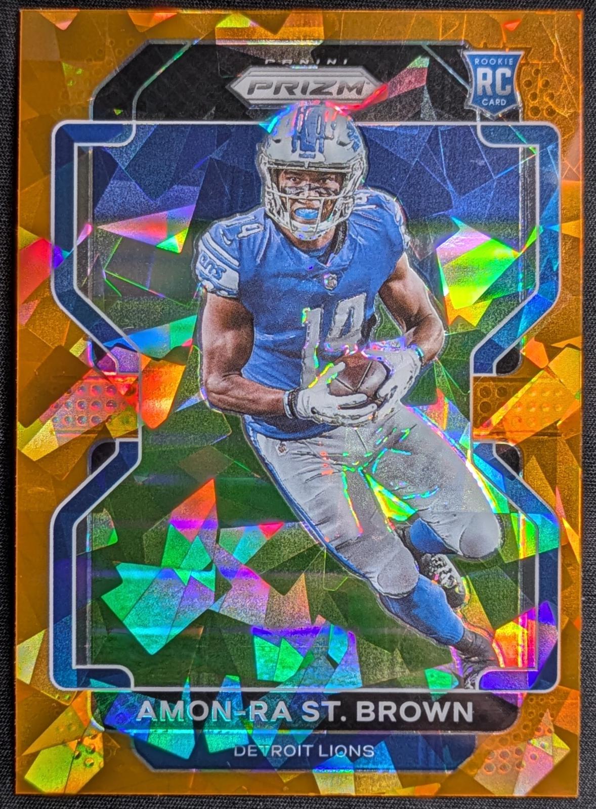 Amon Ra St. Brown [Orange Ice Prizm] #358 Prices [Rookie] | 2021