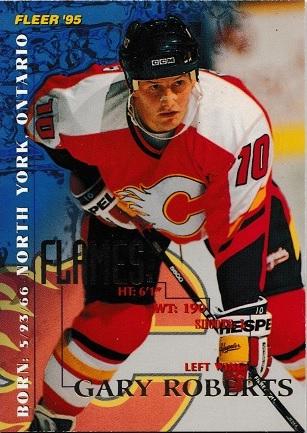 Gary Roberts #35 Hockey Cards 1994 Fleer