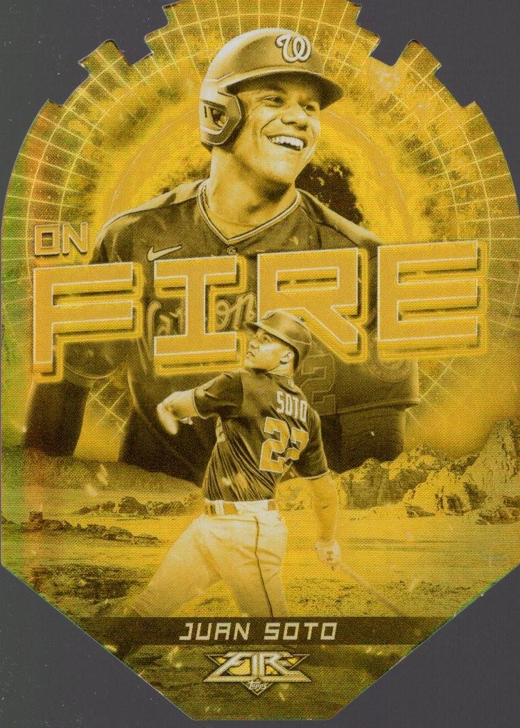 Juan Soto #EF-2 2022 Topps Fire En Fuego Baseball