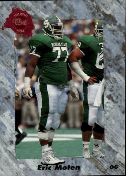 Eric Moten #143 1991 Classic Draft Football