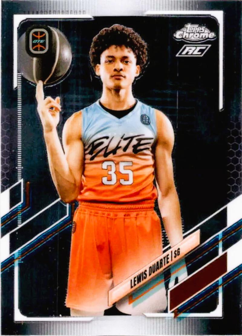 Lewis Duarte #28 Basketball Cards 2021 Topps Chrome OTE Overtime Elite