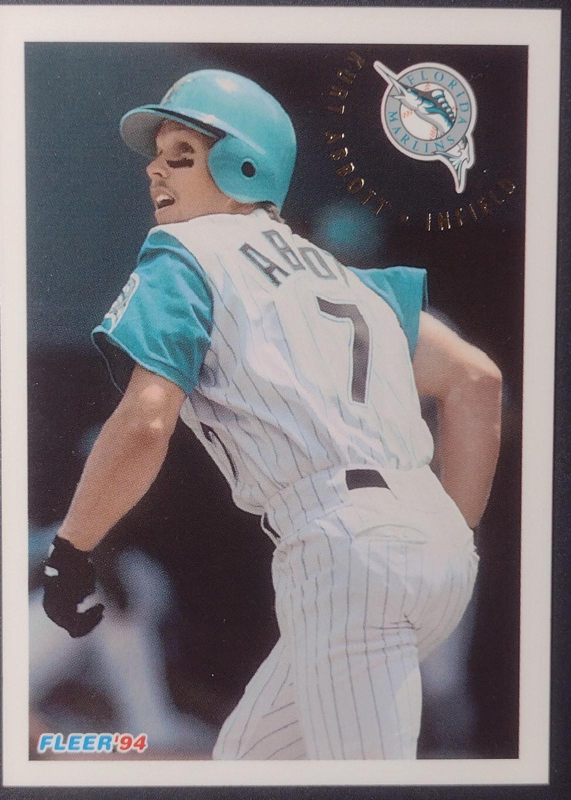 Kurt Abbott #M1 Baseball Cards 1994 Fleer All Rookie Team