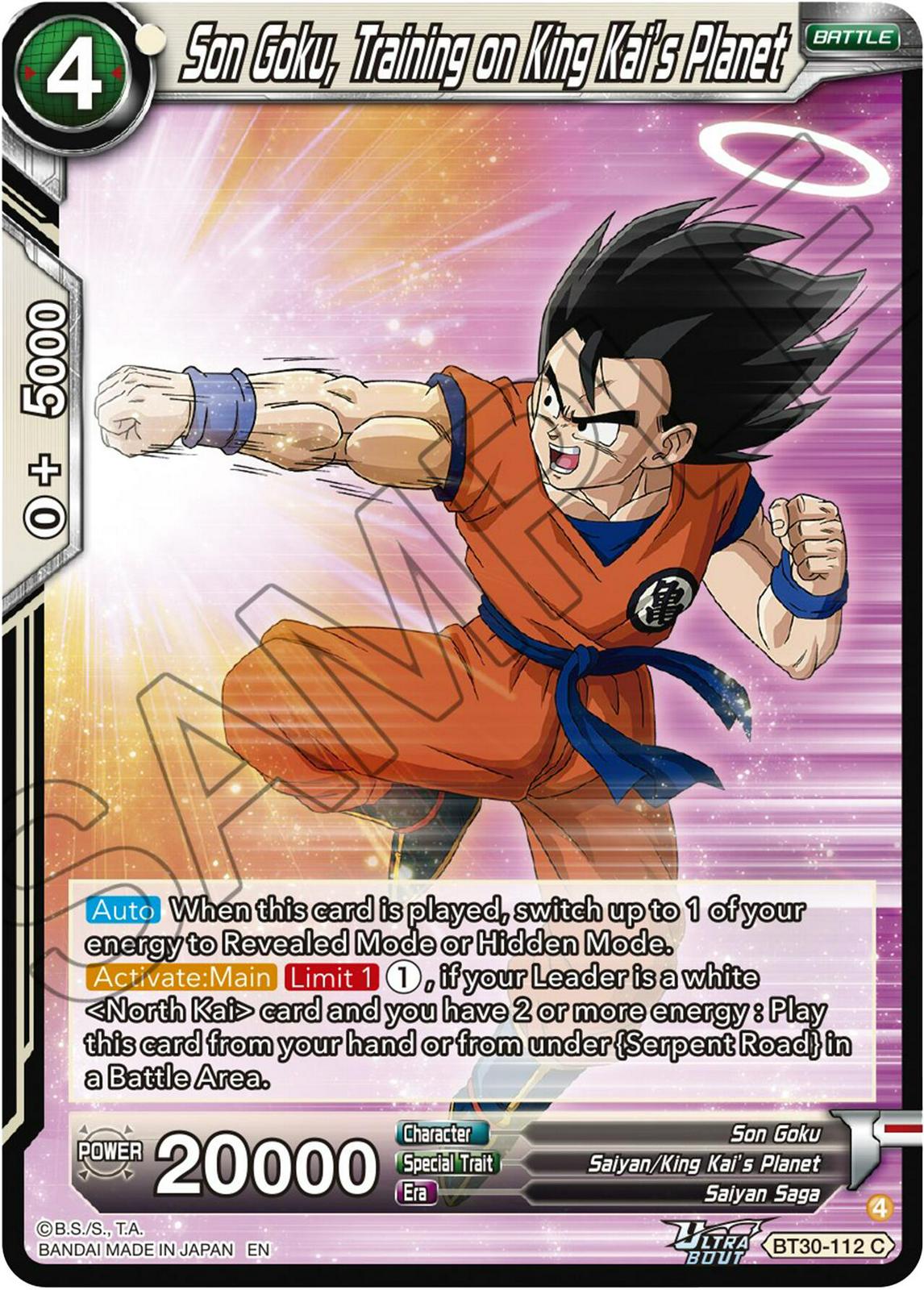 Son Goku, Training a King Kai's Planet BT30-112 Prices | Dragon