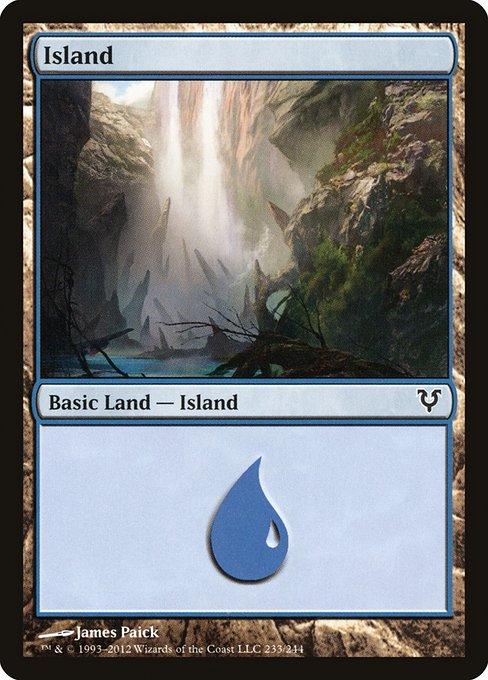 Island #233 Magic Avacyn Restored