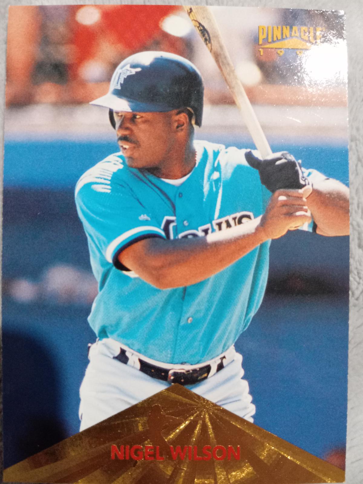 nigel wilson #186 Baseball Cards 1996 Pinnacle