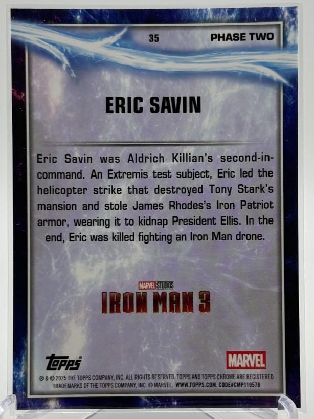 Eric Savin [Sky Blue RayWave Refractor] #35 Prices | Marvel 2025 Topps ...